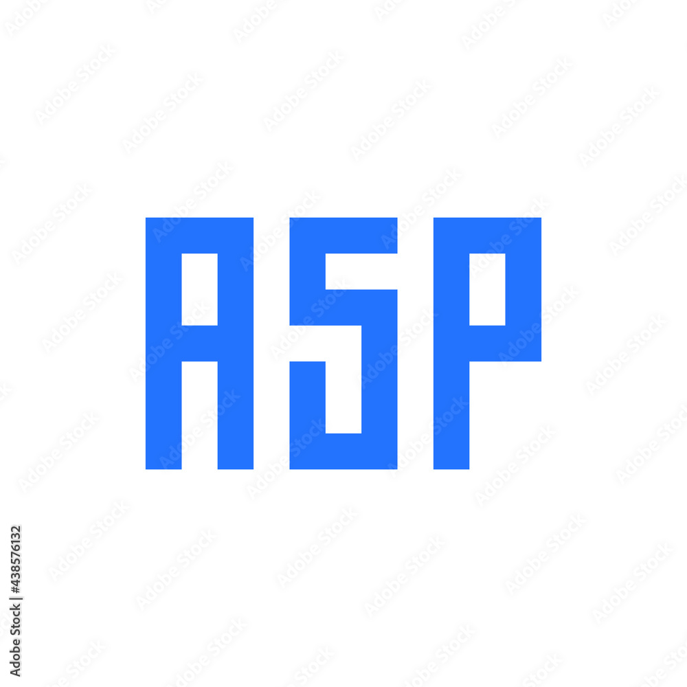 logo monogram letter A S P logo monogram letter A S P