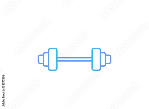 Dumbbell Icon. Vector illustration for graphic design, Web, UI, app.