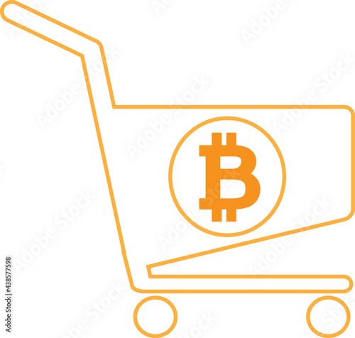 Bitcoin icon sign design