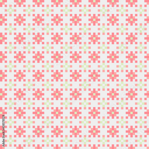 Abstract Cross Pattern generative computational art illustration