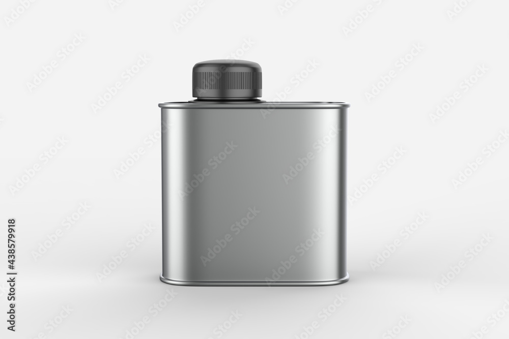 Blank tall tin box food container for dry products - tea, coffee, sugar, candy, spice. Realistic packaging mock up template. 3d illustration. Blank tall tin box food container for dry products - tea, coffee, sugar, candy, spice. Realistic packaging mock up template. 3d illustration.