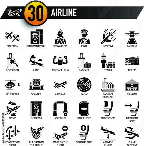 Airline, Thin Line, and Pixel Perfect Icons