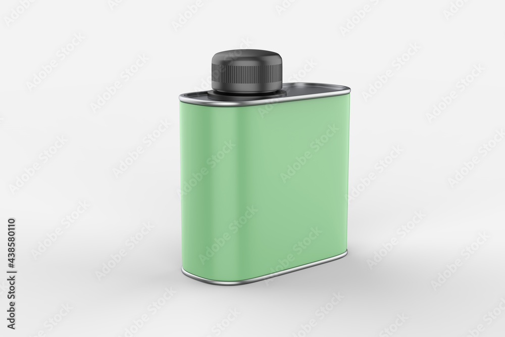 Blank tall tin box food container for dry products - tea, coffee, sugar, candy, spice. Realistic packaging mock up template. 3d illustration. Blank tall tin box food container for dry products - tea, coffee, sugar, candy, spice. Realistic packaging mock up template. 3d illustration.