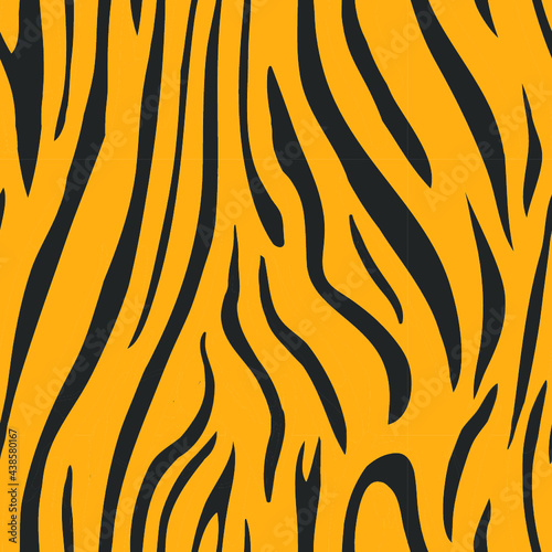 Fototapeta Naklejka Na Ścianę i Meble -  Animal pattern seamless texture Tiger