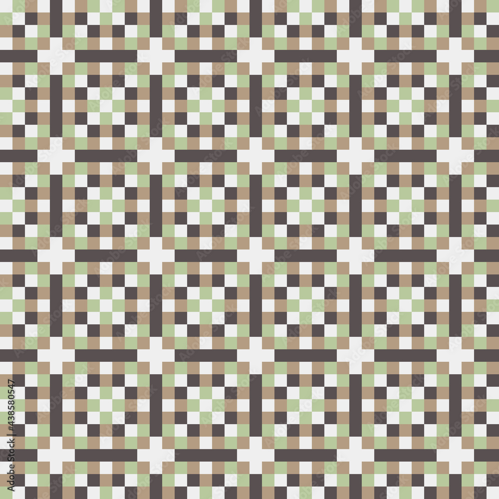 Fototapeta premium Abstract Cross Pattern generative computational art illustration