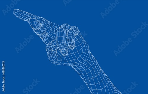 Fingers crossed. Vector