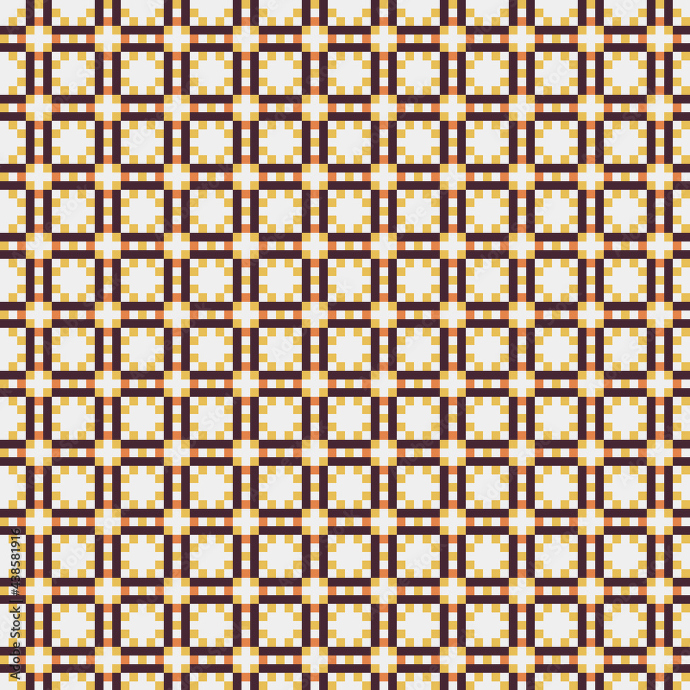 Fototapeta premium Abstract Cross Pattern generative computational art illustration