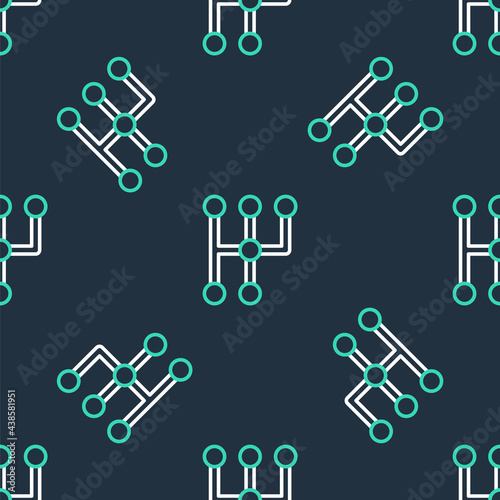 Line Gear shifter icon isolated seamless pattern on black background. Transmission icon. Vector