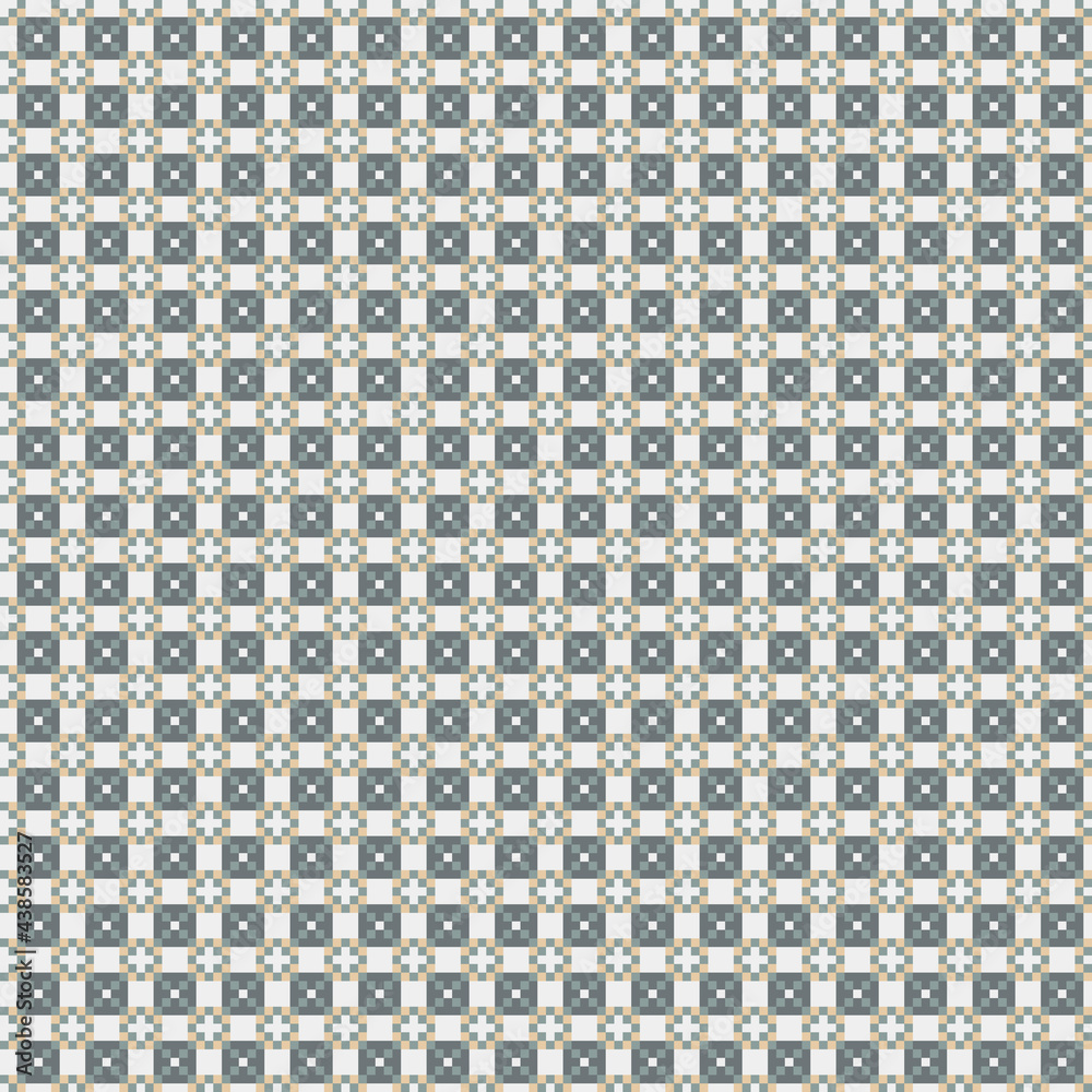 Abstract Cross Pattern generative computational art illustration
