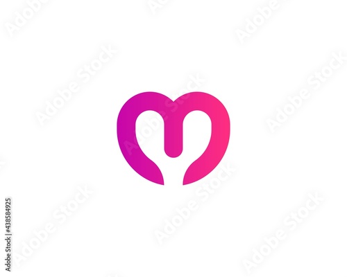 M letter logo design vector template