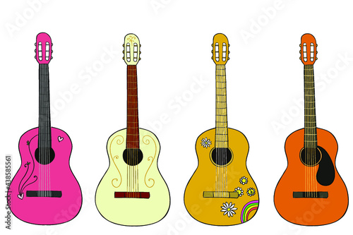 Guitar vector set