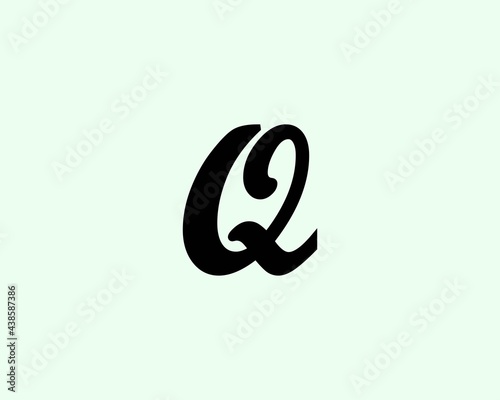 Q letter logo design vector template