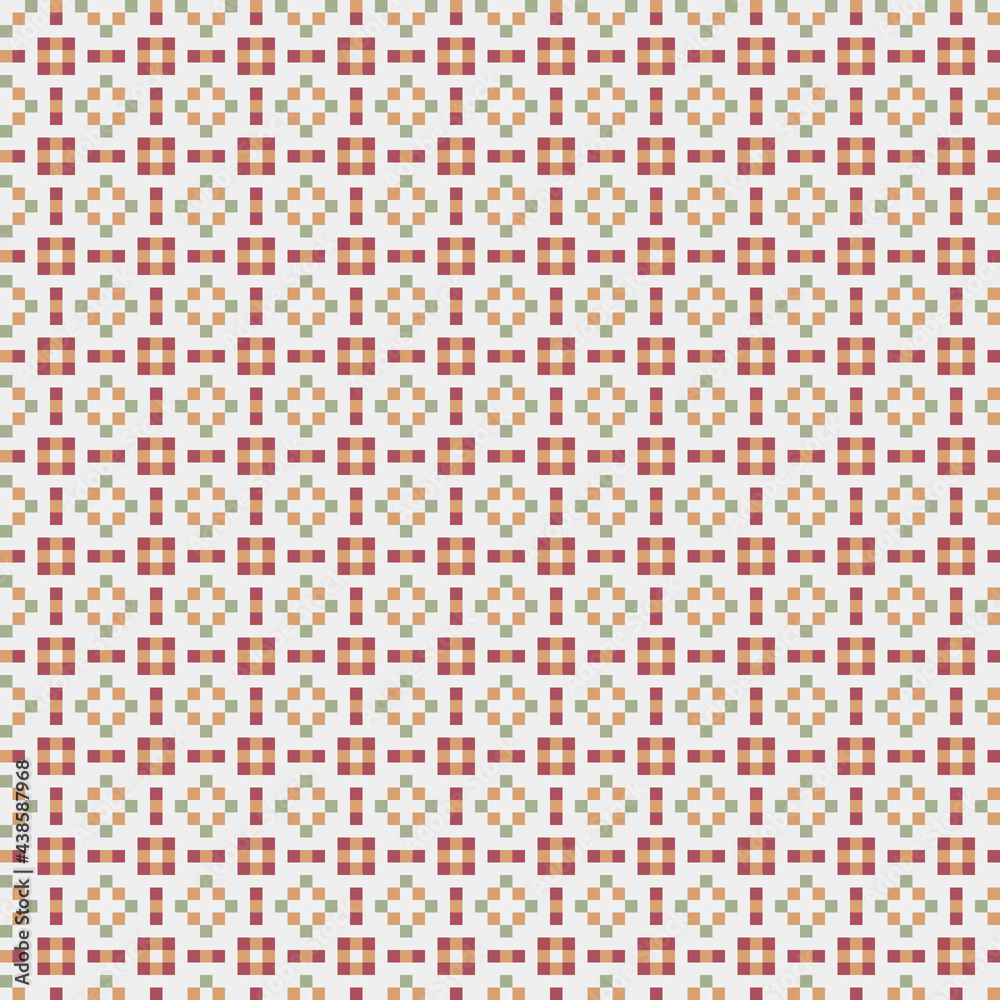 Abstract Cross Pattern generative computational art illustration