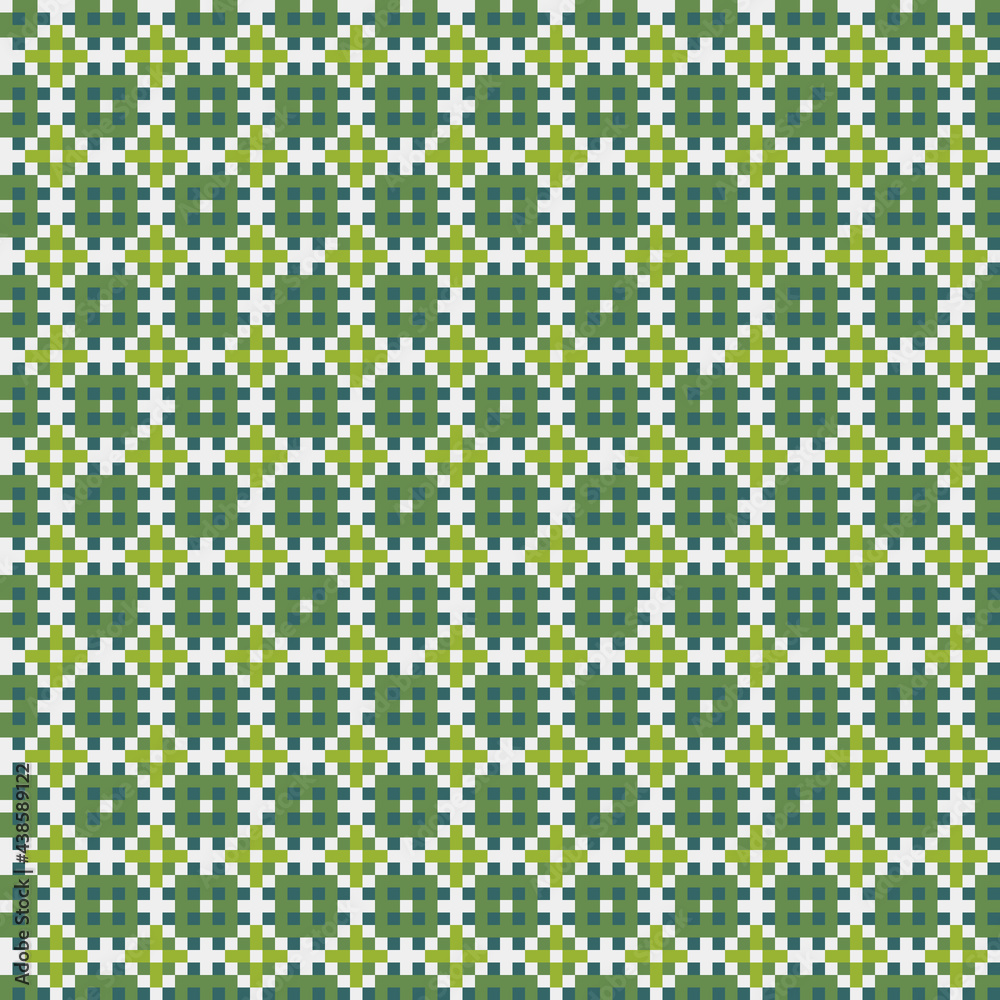 Abstract Cross Pattern generative computational art illustration