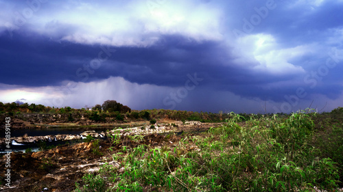 clouds over the field || Jabalpur || Ghughra waterfall || India photo