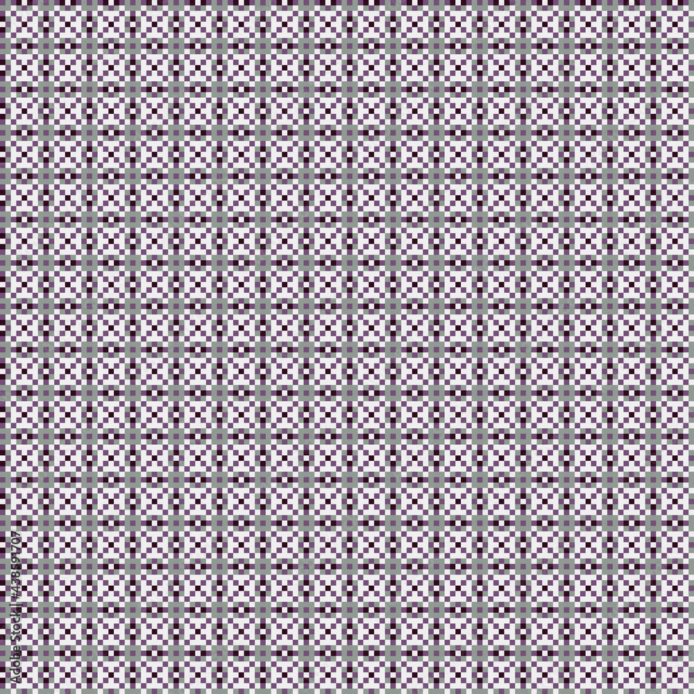 Abstract Cross Pattern generative computational art illustration