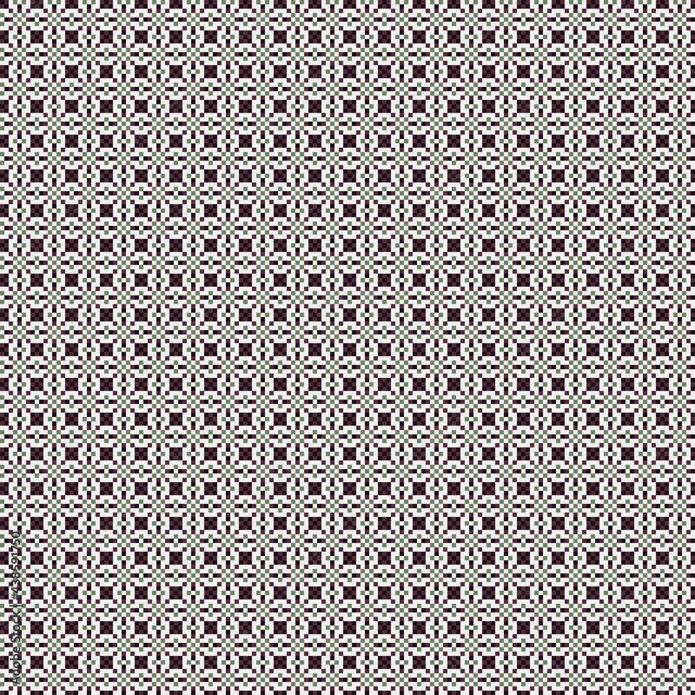 Abstract Cross Pattern generative computational art illustration