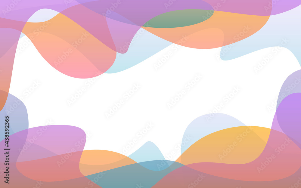 abstract liquid soft gradient wavy shapes  banner