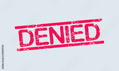 denied sign icon rubber stamp, denied rubber stamp
