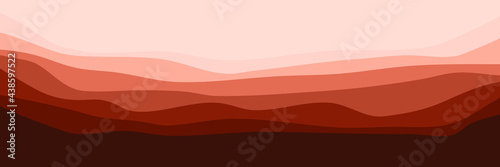 landscape mountain flat design scenery vector illustration for pattern background, wallpaper, background template, and backdrop design	