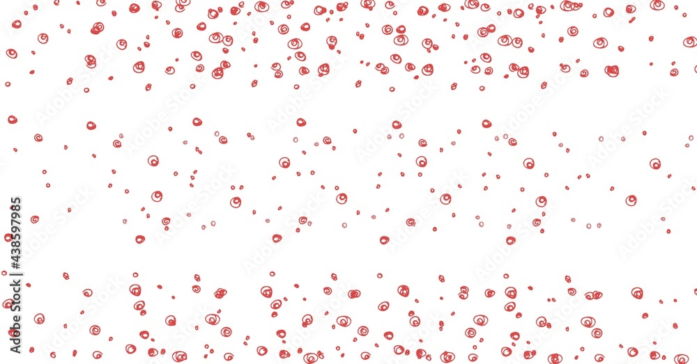 Composition of multiple red american flag swirls on white background Composition of multiple red american flag swirls on white background
