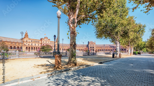 Plaza de Espana in Seville, Andalusia, Spain