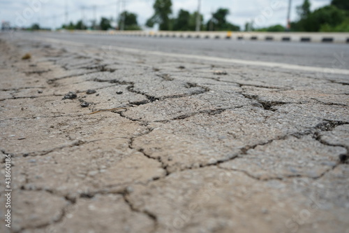 Damaged roads are dangerous for road users.