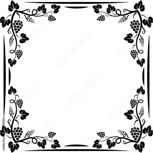 grapevine frame silhouette