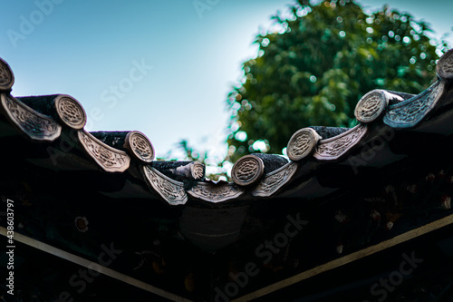 The tile in traditional Chinese Architecture