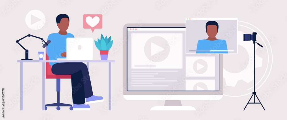 Fototapeta premium Blogging concept