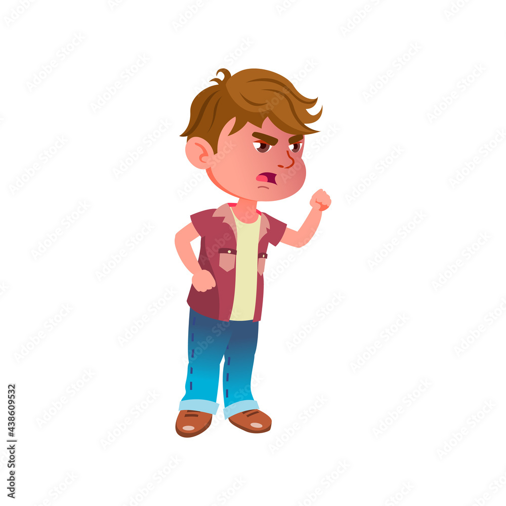 angry boy kid threatening his enemy cartoon vector. angry boy kid threatening his enemy character. isolated flat cartoon illustration angry boy kid threatening his enemy cartoon vector. angry boy kid threatening his enemy character. isolated flat cartoon illustration