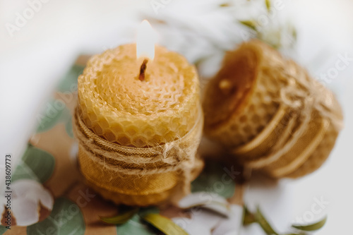 beeswax candle