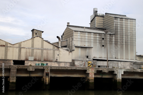 Industrial environment in the estuary of Bilbao