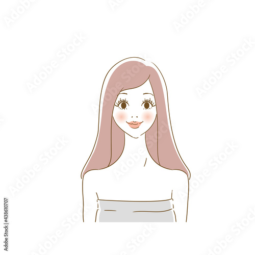 美容広告用表情 綺麗な女性
