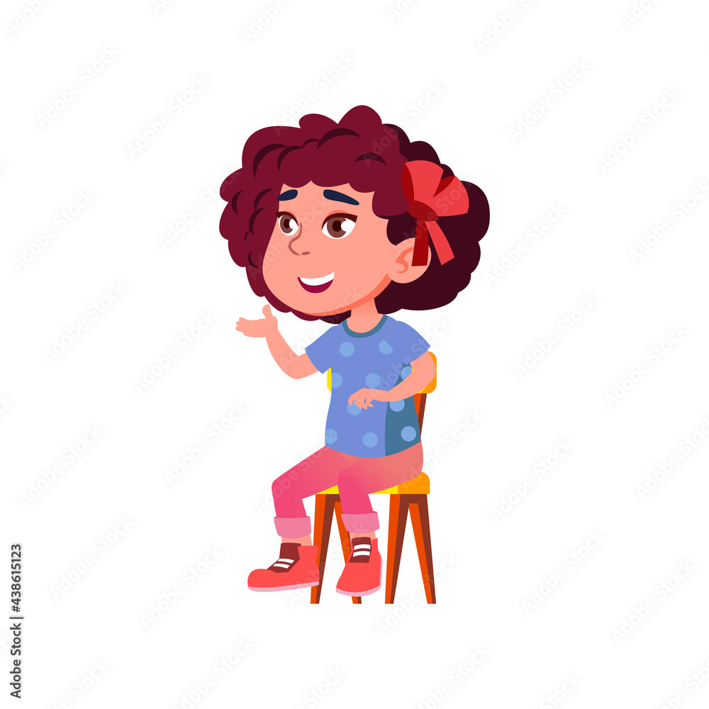 cute girl sitting in chair and communicate with children group in kindergarten cartoon vector. cute girl sitting in chair and communicate with children group in kindergarten character. isolated flat cute girl sitting in chair and communicate with children group in kindergarten cartoon vector. cute girl sitting in chair and communicate with children group in kindergarten character. isolated flat