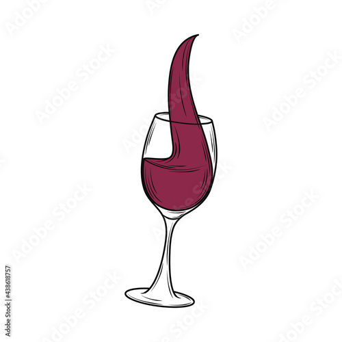 wine glass splash