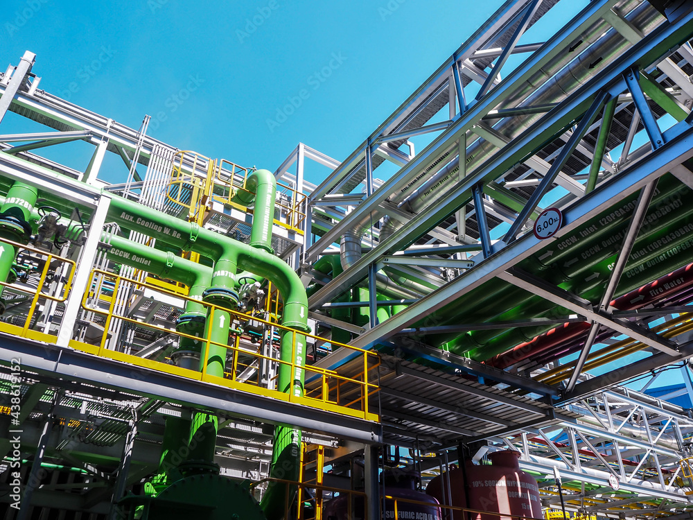 Piping background in power plant. Piping background in power plant.