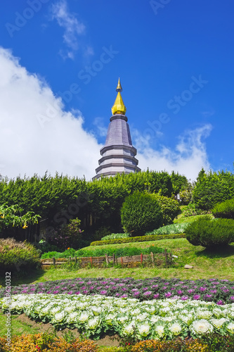 Napaphol Bhumisiri pagoda in Chiang Mai, Thailand. © Maicyber