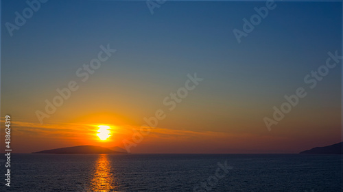 sunset over the sea, Croatia, Hvar