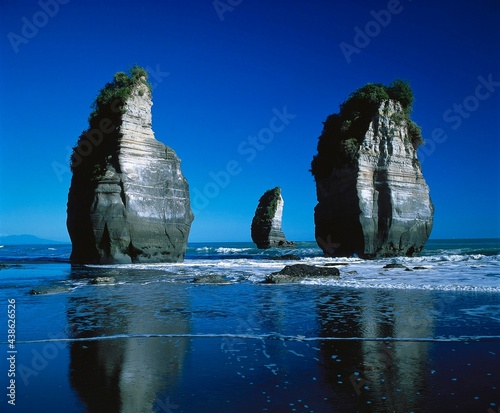 new zealand, north island, north taranaki, sea, rock formations, white cliffs, water, rocks, volcanic rock, coast, coastal landscape, rock, 