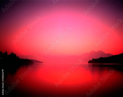 germany, bavaria, werdenfels, walchensee, evening atmosphere, werdenfelser land, upper bavaria, landscape, nature, mood, sunset, evening, water, lake,  photo