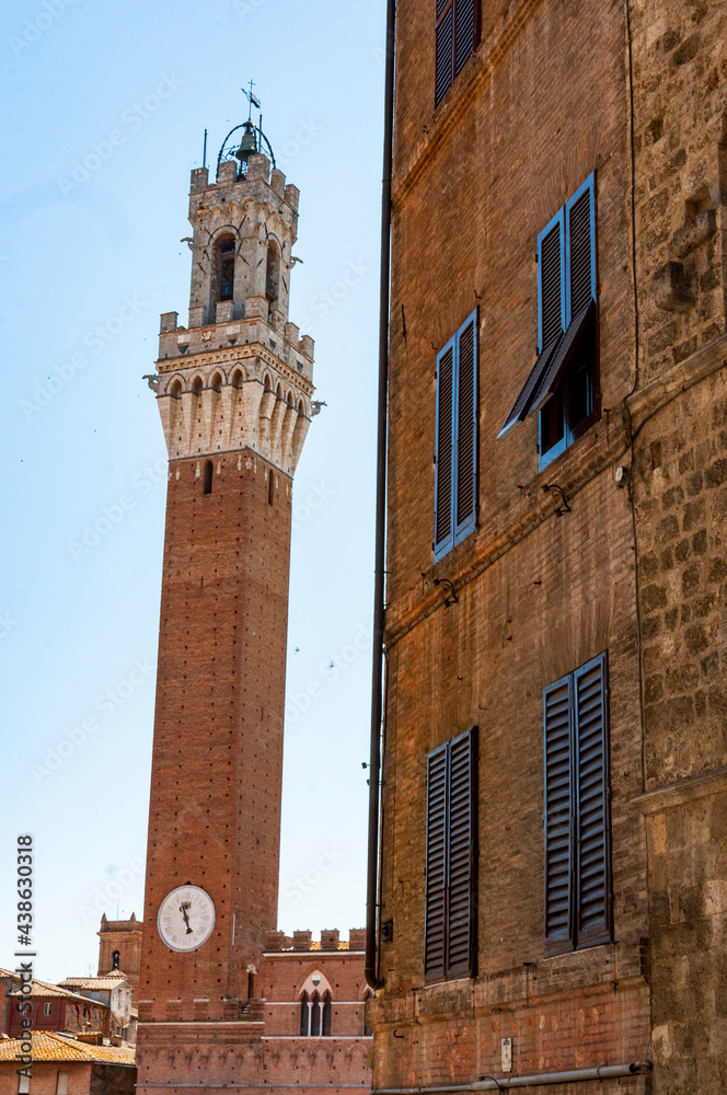 Bell tower Palazzo Pubblico, Siena, Toscana, Italy