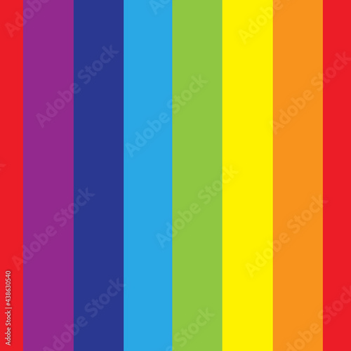 Seamless rainbow pattern of bright vertical stripes vector illustration