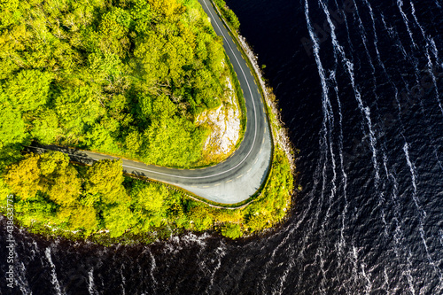 Fotografie Scenic coastal road close to Parke's Castle, in County Leitrim, Ireland