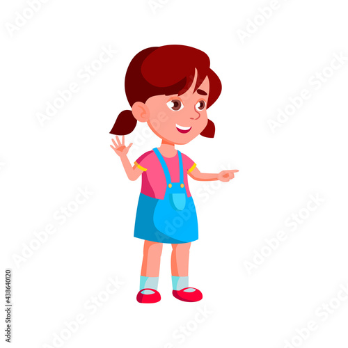 tease girl laughing from friend on playground cartoon vector. tease girl laughing from friend on playground character. isolated flat cartoon illustration