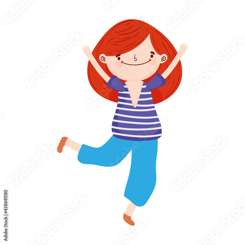 girl hand up
