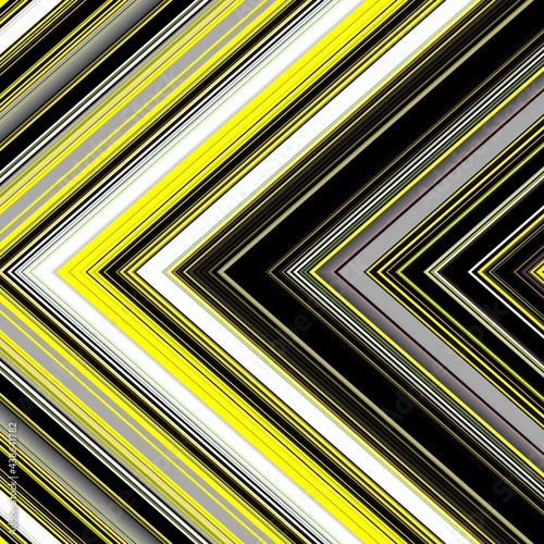 yellow grey and black diagonal and slanted stripes photo