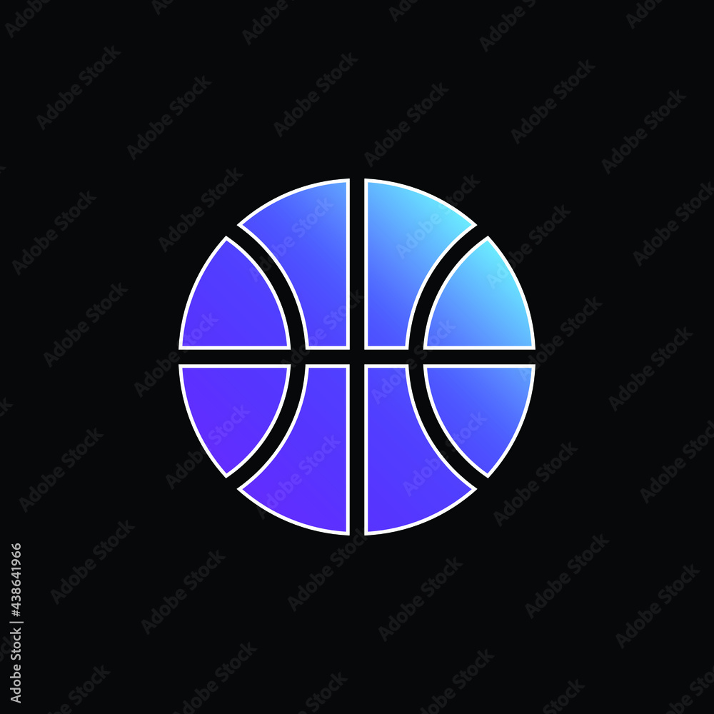 Basketball Game blue gradient vector icon Basketball Game blue gradient vector icon