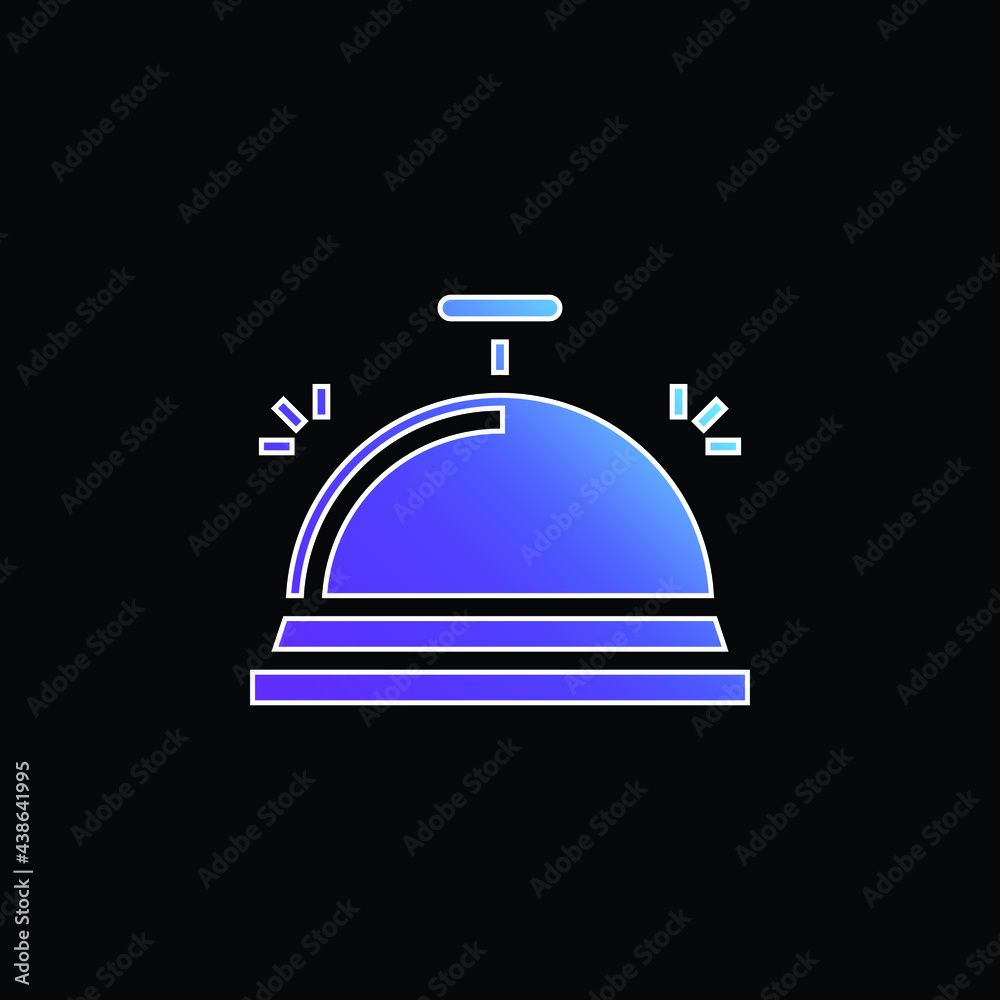 Bell blue gradient vector icon Bell blue gradient vector icon