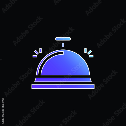 Bell blue gradient vector icon